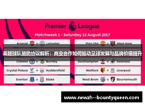英超球队赞助协议解析：商业合作如何推动足球发展与品牌价值提升